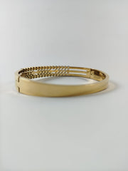 Luxury Gold-Tone Crystal Line Bracelet