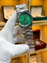 TISSOT-Semi automatic Silver chain with Green dial