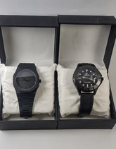 Combo-Deal 9 (Rolex Yacht-Master – Black Edition & Black Arabic Aura)