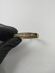 Luxury Gold-Tone Crystal Line Bracelet