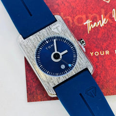TOMI T-022 Blue Dial Silver Case