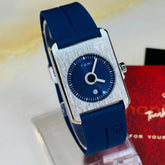 TOMI T-022 Blue Dial Silver Case