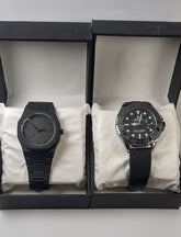 Combo-Deal 11 (Rolex Yacht-Master – Silver Edition & Black Arabic Aura)