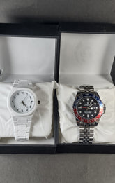 Combo-Deal 7 (Rolex GMT Master II Pepsi & White Arabic Aura)