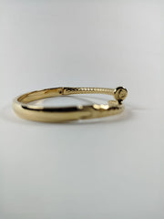 Stylish Nail Design Gold Tone Bracelet