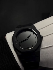 Black Arabic Aura Fiber Watch