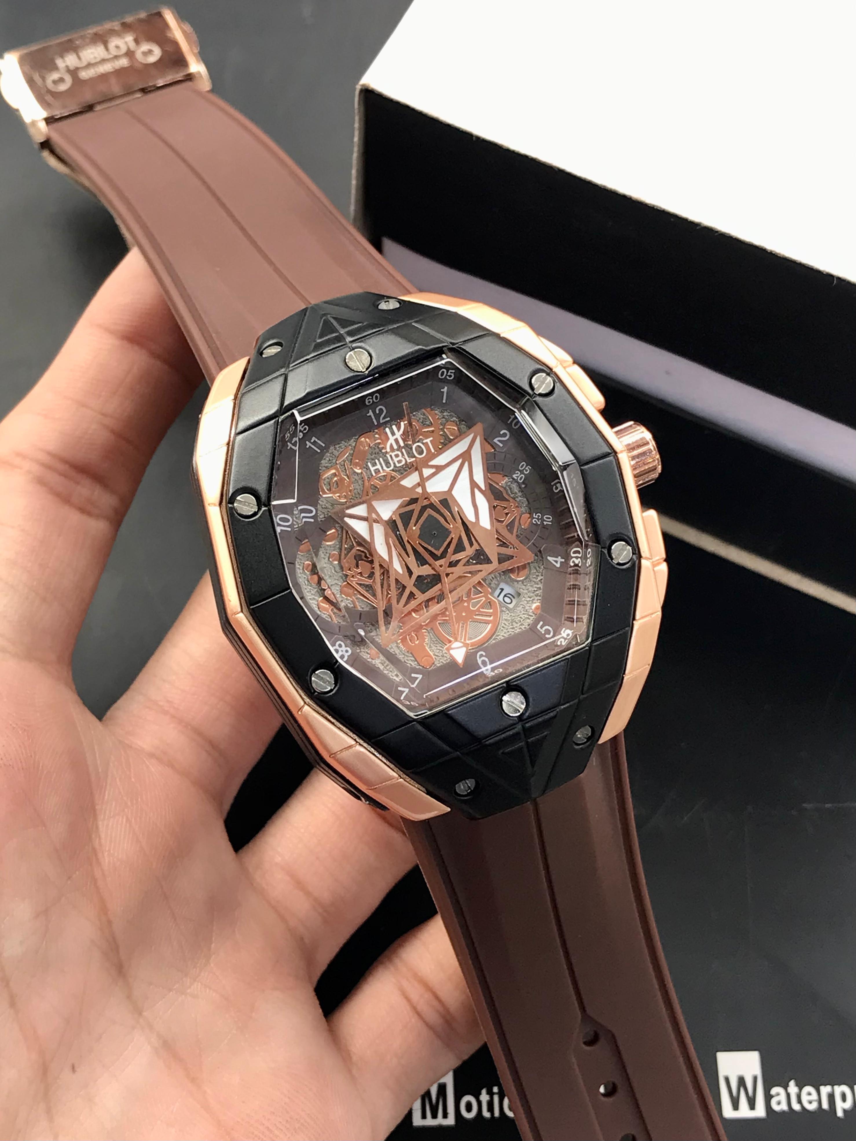 Hublot-Spider Inspired Geometric Skeleton Watch (Heavyweight)