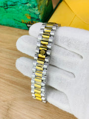 Rolex oyster perpetual two tone with Grey dial and date