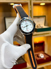 OMEGA White Dial (Black and orange belt)