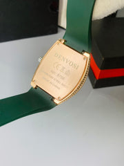 Denvosi-Inspired Diamond Yachting Watch Green Dial