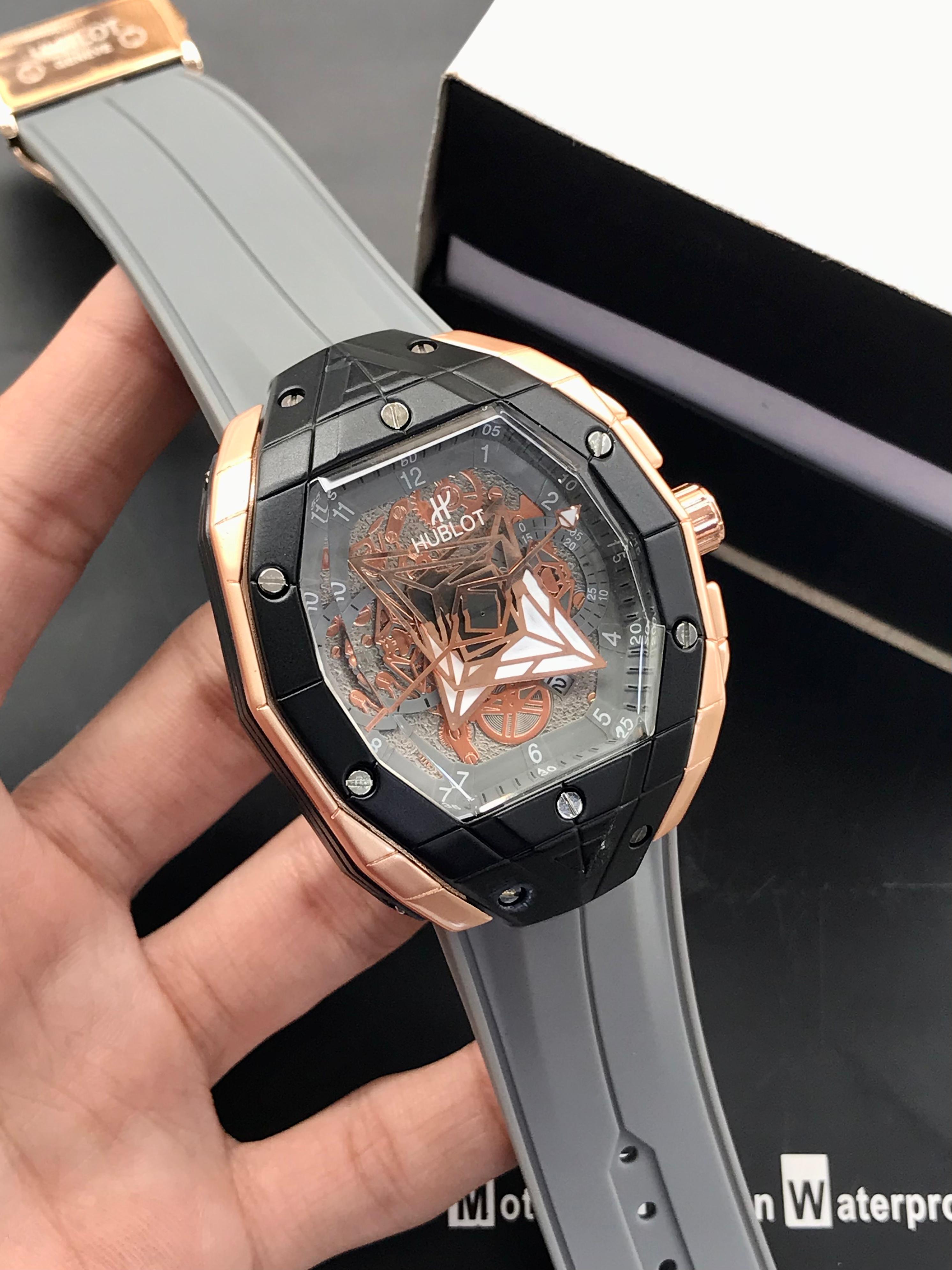 Hublot-Spider Inspired Geometric Skeleton Watch (Heavyweight)