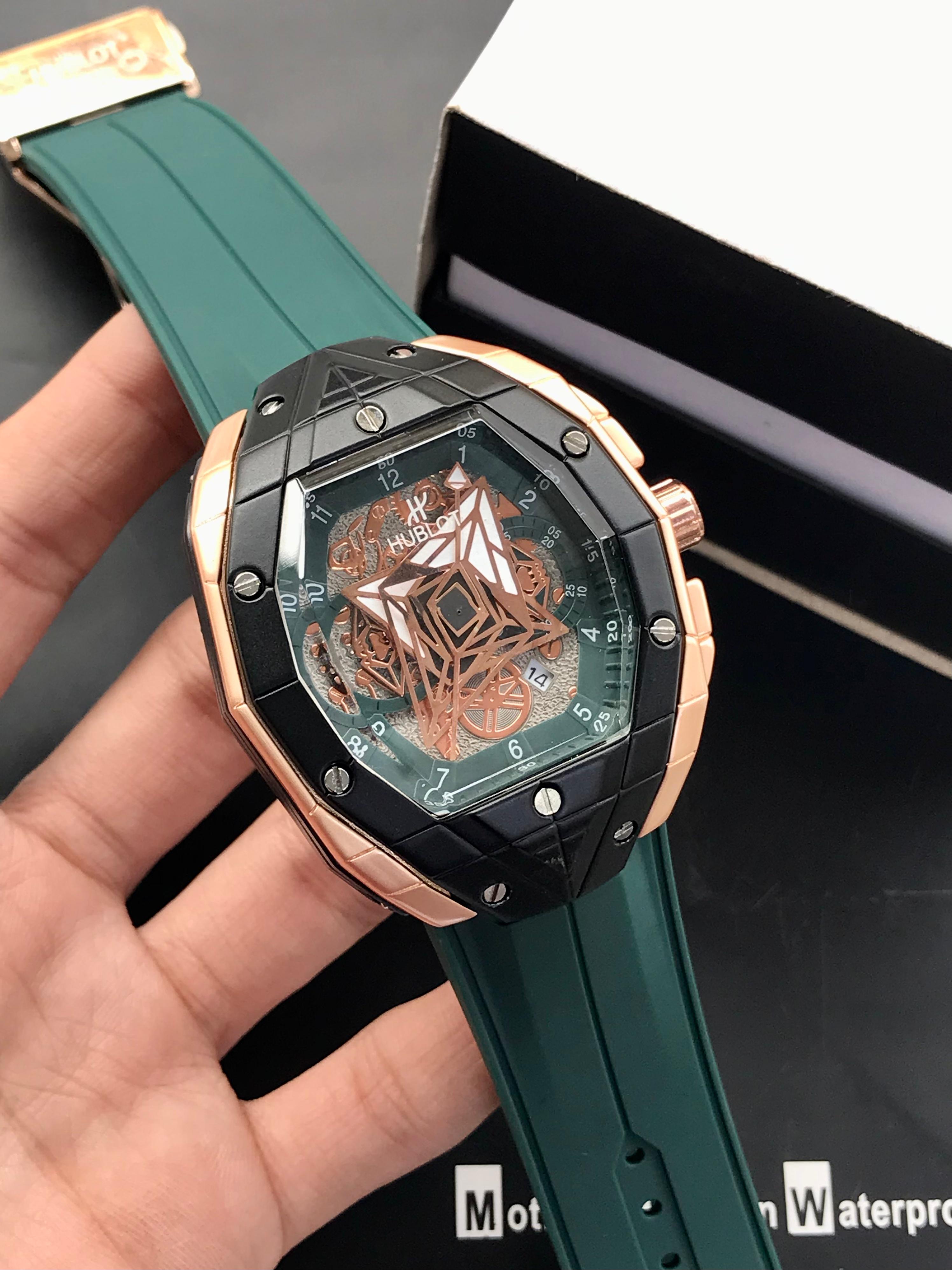 Hublot-Spider Inspired Geometric Skeleton Watch (Heavyweight)